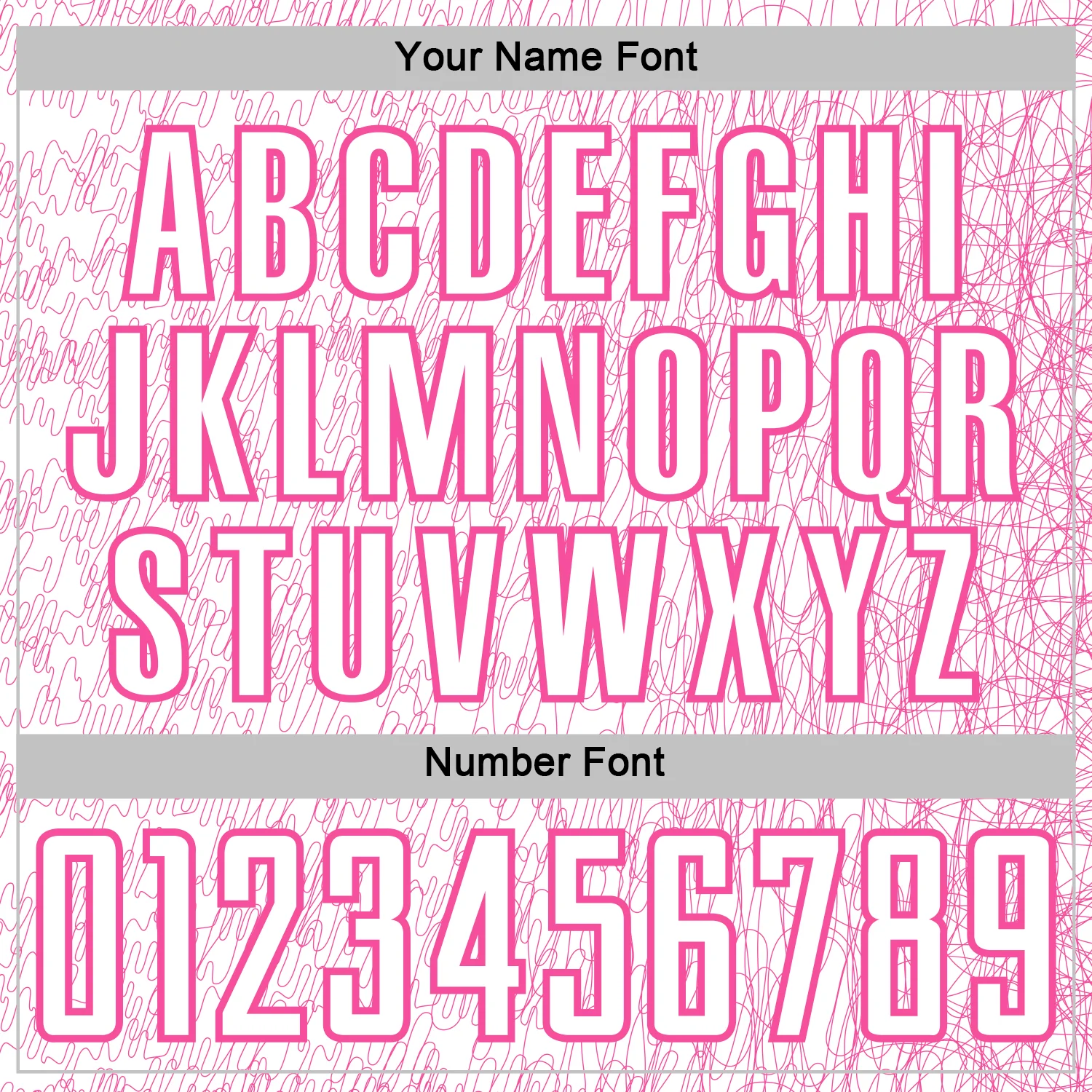 Custom White Pink Abstract Scribble Curve Line Pattern Sports Sublimation Soccer Uniform Jersey - Image 6