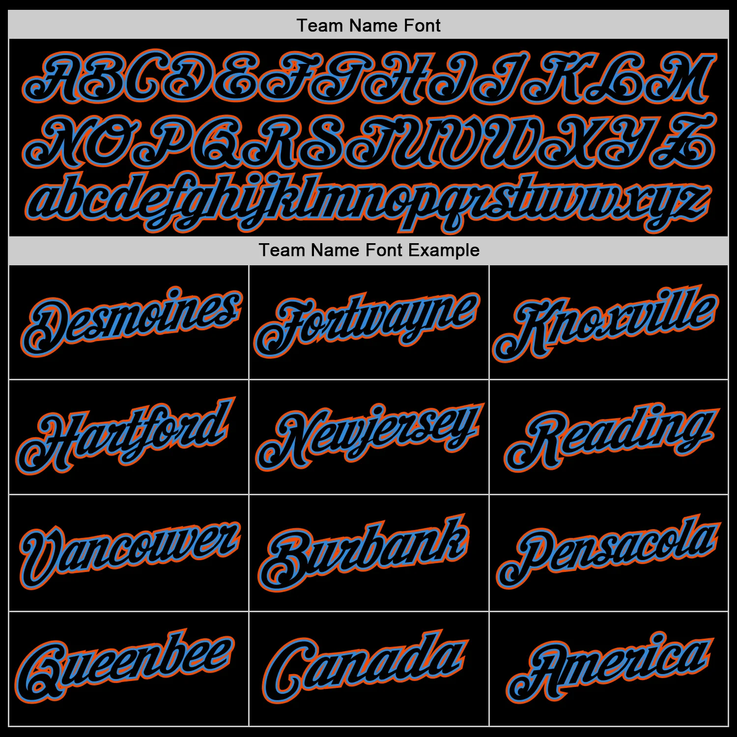 Custom Black Powder Blue-Orange Authentic Throwback Basketball Jersey - Image 3