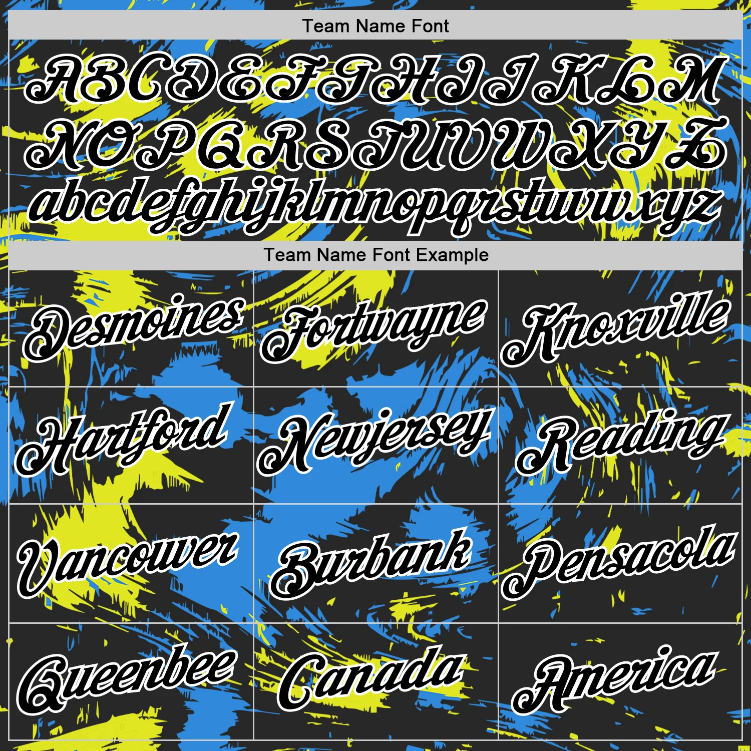 Custom Black Powder Blue-Neon Yellow 3D Esports Performance T-Shirt - Image 3