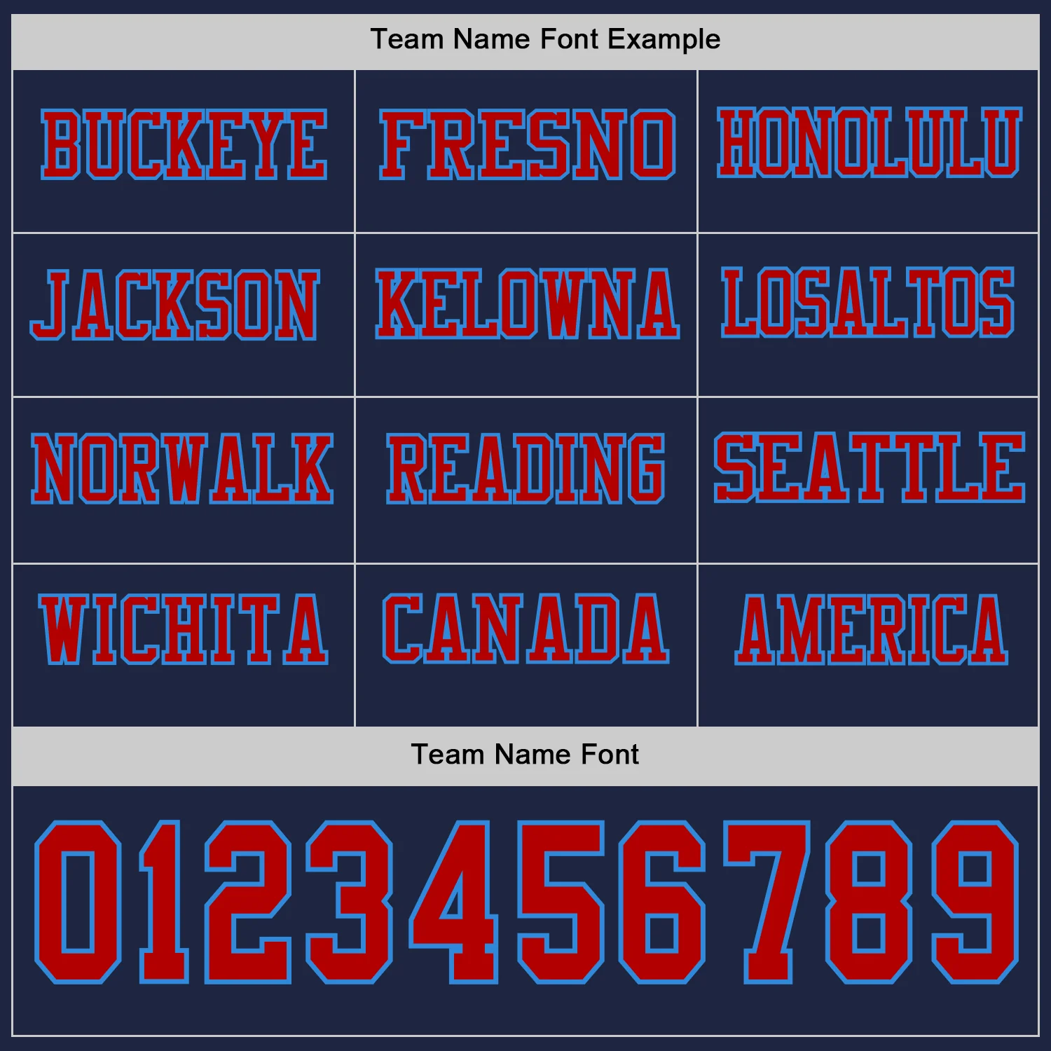 Custom Navy Red-Powder Blue Long Sleeve Authentic Football Jersey - Image 3