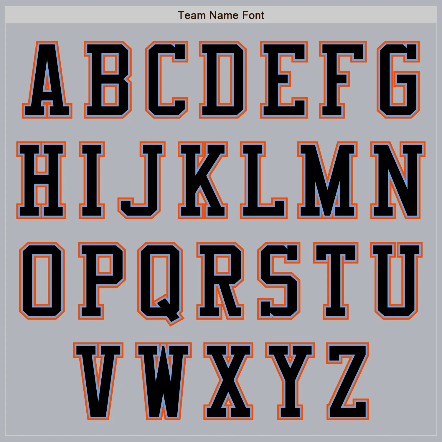 Custom Gray Black Powder Blue-Orange Authentic Baseball Jersey - Image 3