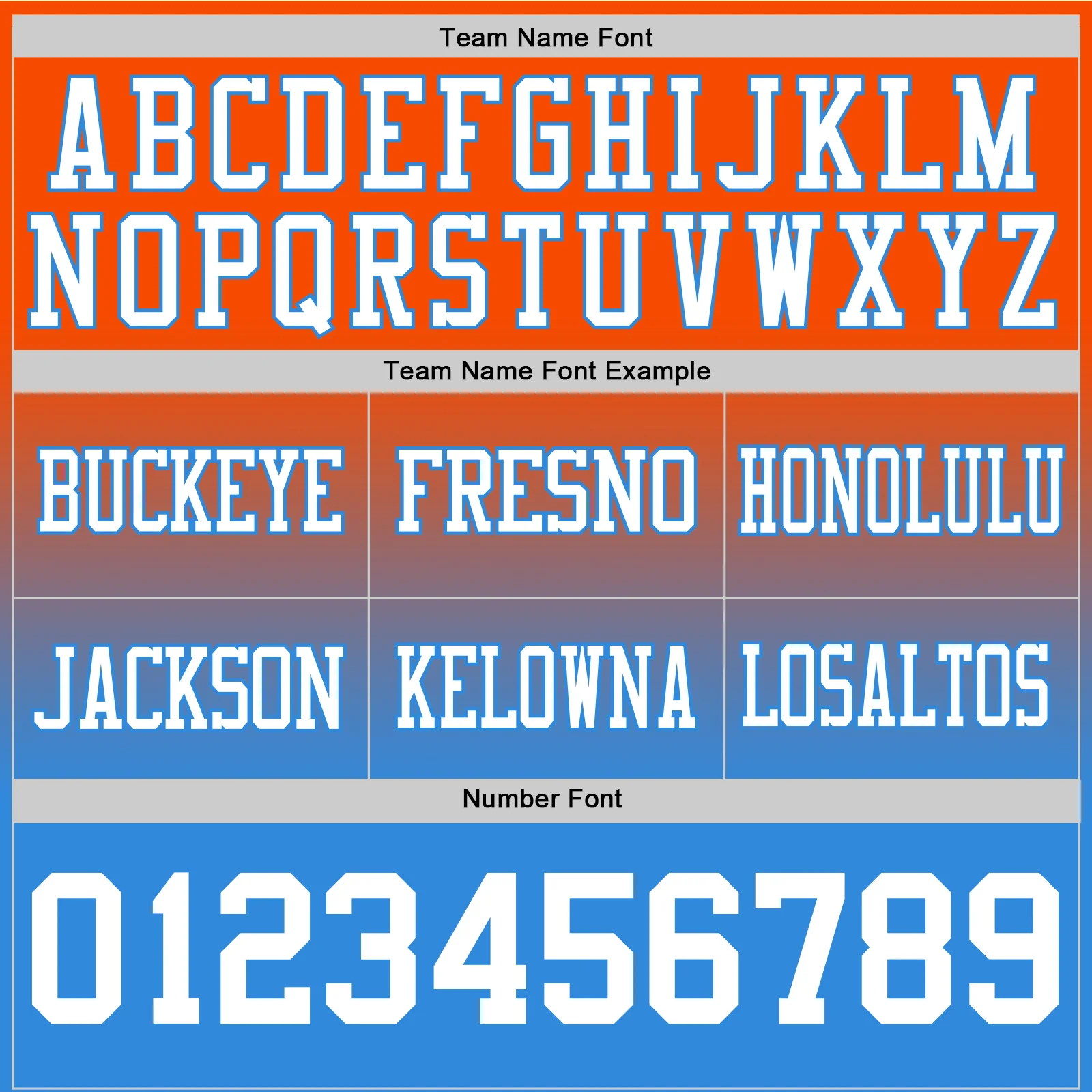 Custom Orange White-Powder Blue Authentic Fade Fashion Football Jersey - Image 3