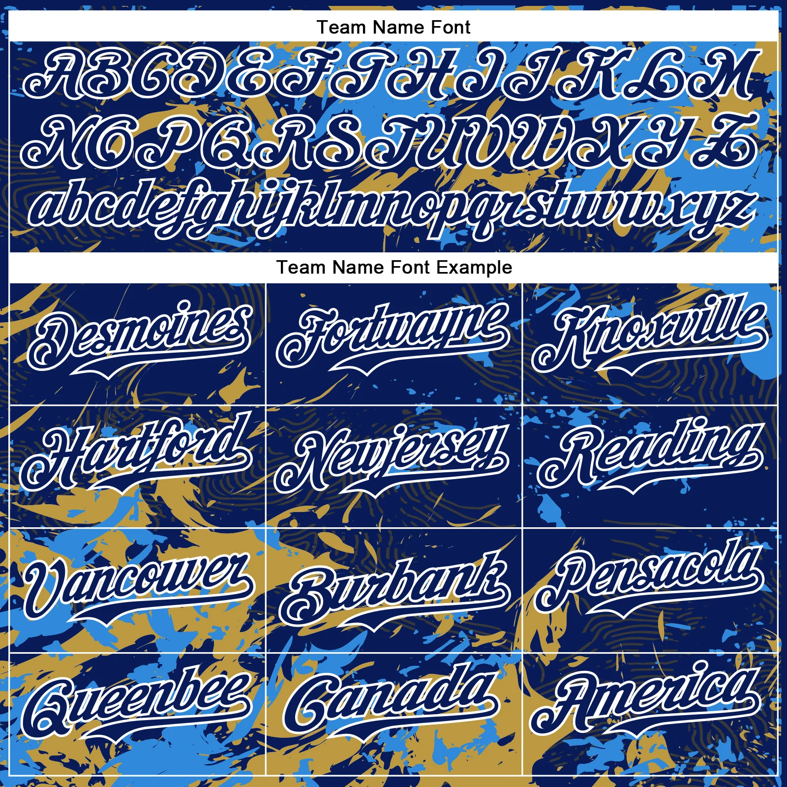 Custom Royal Powder Blue Old Gold-White Splash Bomber Full-Snap Varsity Letterman Hoodie Jacket - Image 5