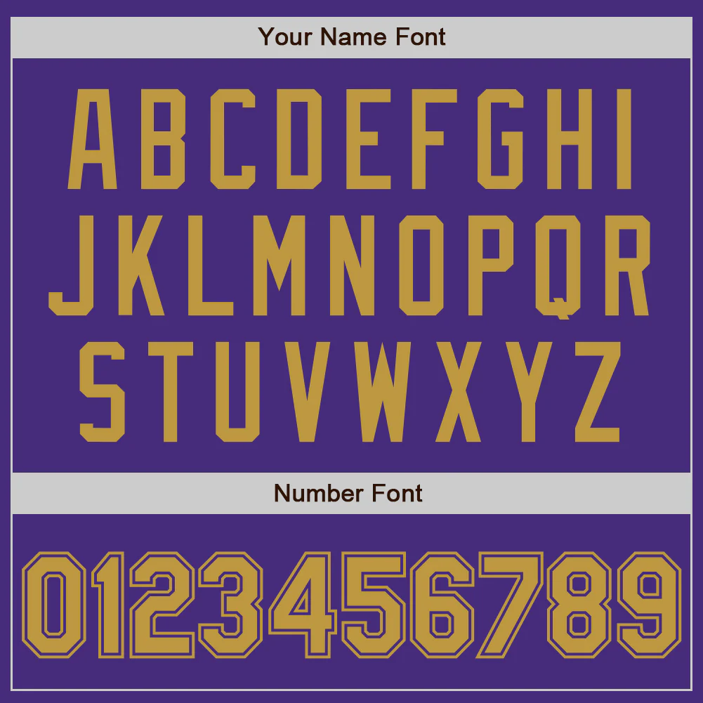 Custom Purple Old Gold Authentic Baseball Jersey - Image 4