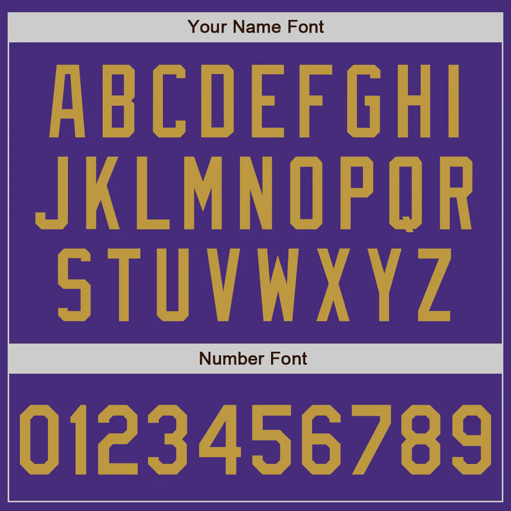 Custom Purple Old Gold Authentic Baseball Jersey - Image 5