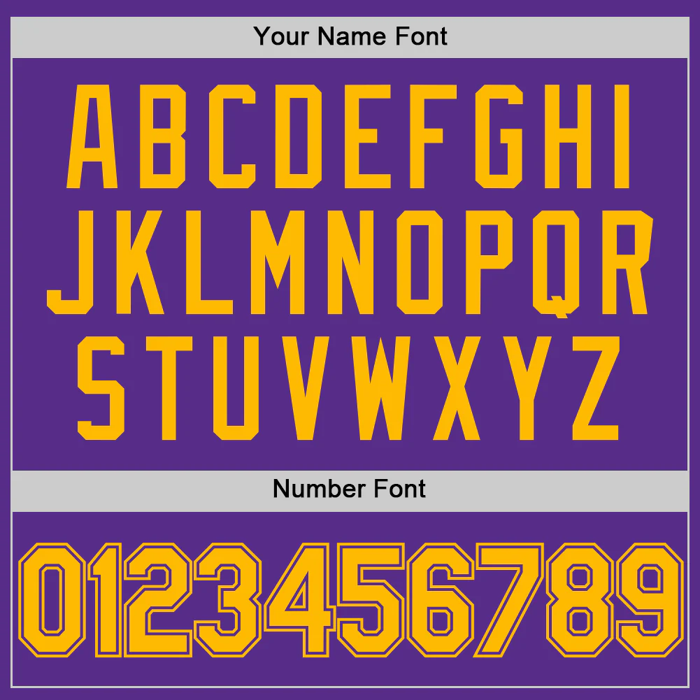Custom Purple Gold Authentic Throwback Basketball Jersey - Image 4