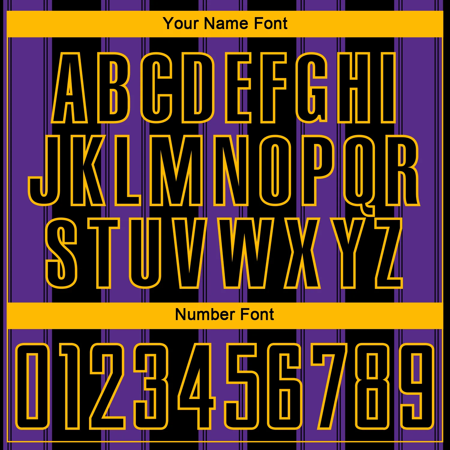 Custom Black Purple-Gold Line Sublimation Soccer Uniform Jersey - Image 6