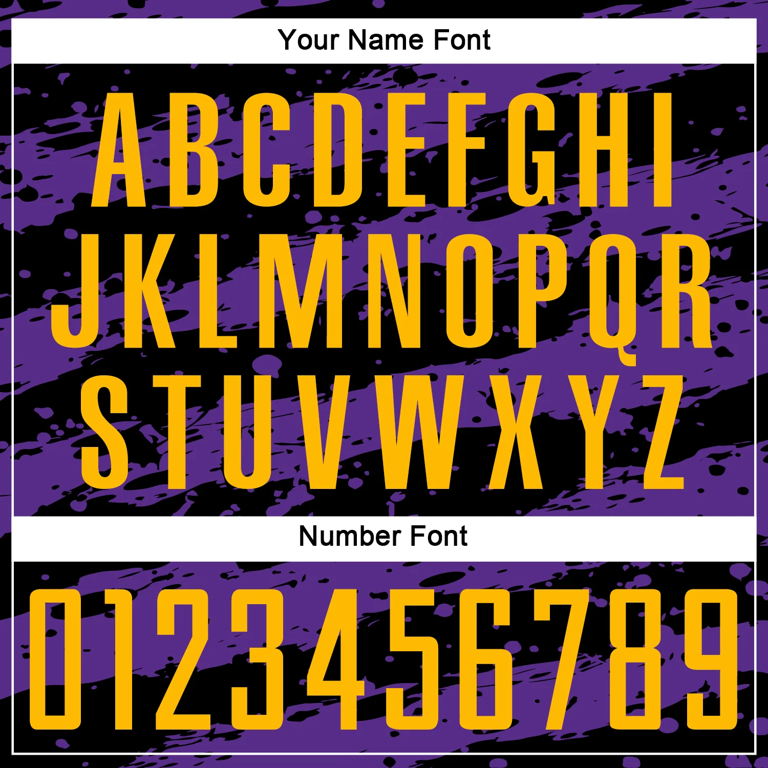 Custom Black Gold-Purple Splash Sublimation Soccer Uniform Jersey - Image 6