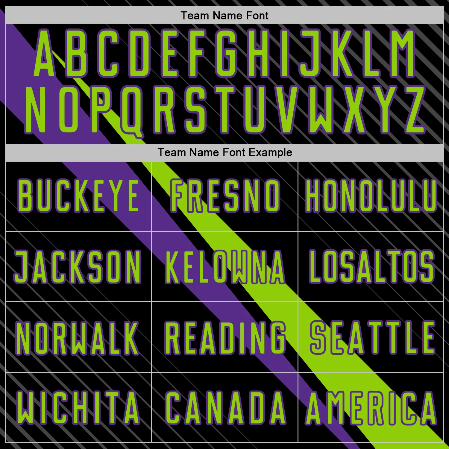 Custom Black Neon Green-Purple Diagonal Stripes Sports Sublimation Soccer Uniform Jersey - Image 5