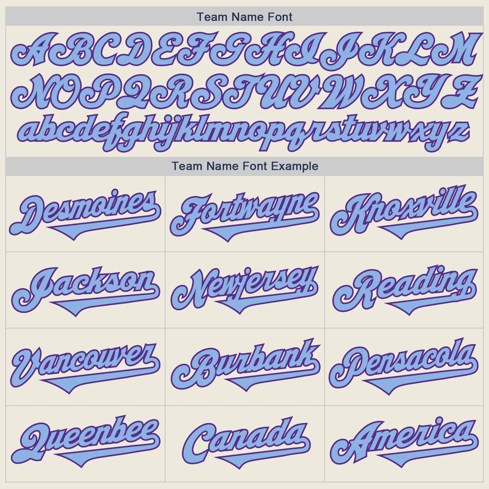 Custom Cream Light Blue-Purple Authentic Two Tone Baseball Jersey - Image 4