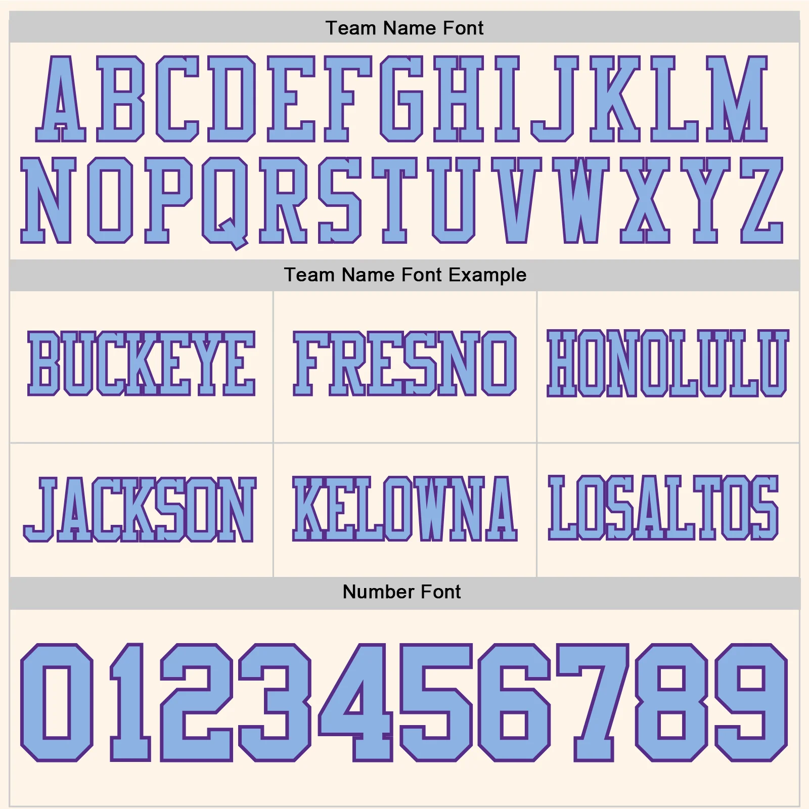 Custom Cream Light Blue-Purple Authentic Football Jersey - Image 4