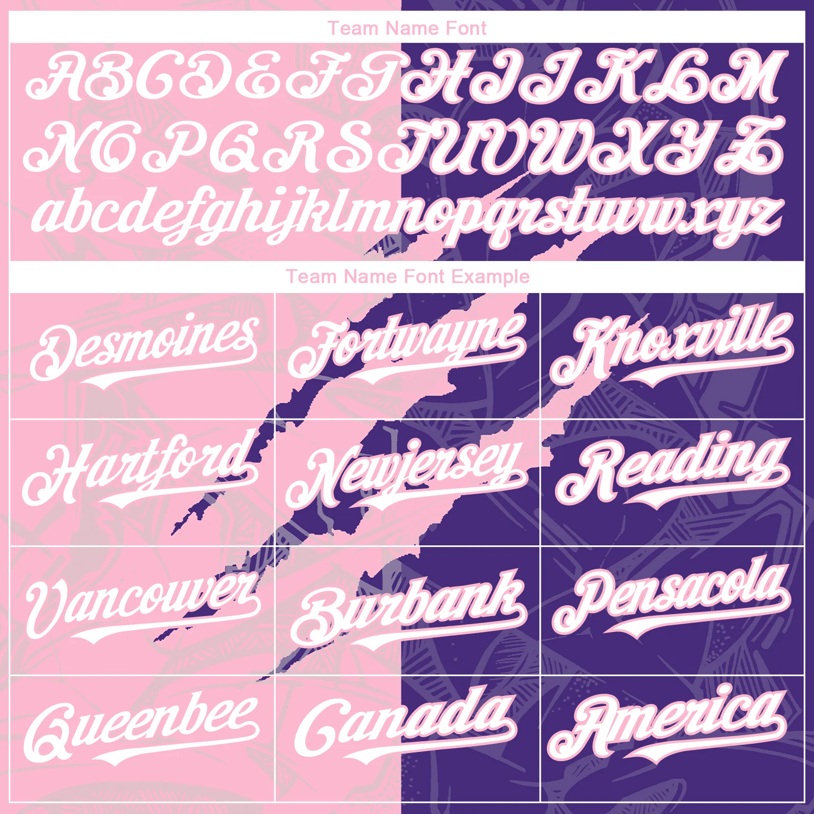 Custom Graffiti Pattern White Purple-Light Pink 3D Scratch Authentic Baseball Jersey - Image 4