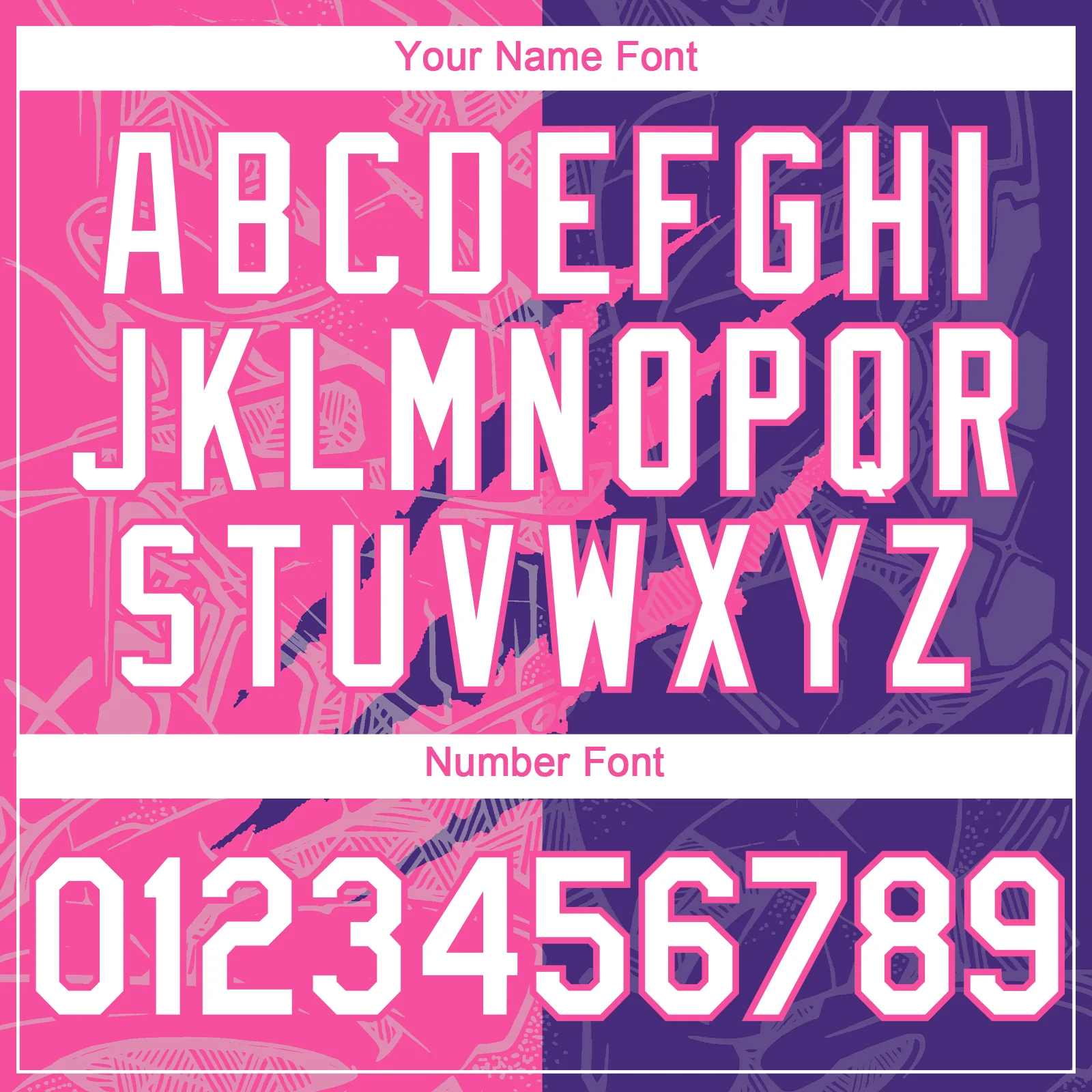 Custom Graffiti Pattern White Purple-Pink 3D Scratch Authentic Baseball Jersey - Image 5