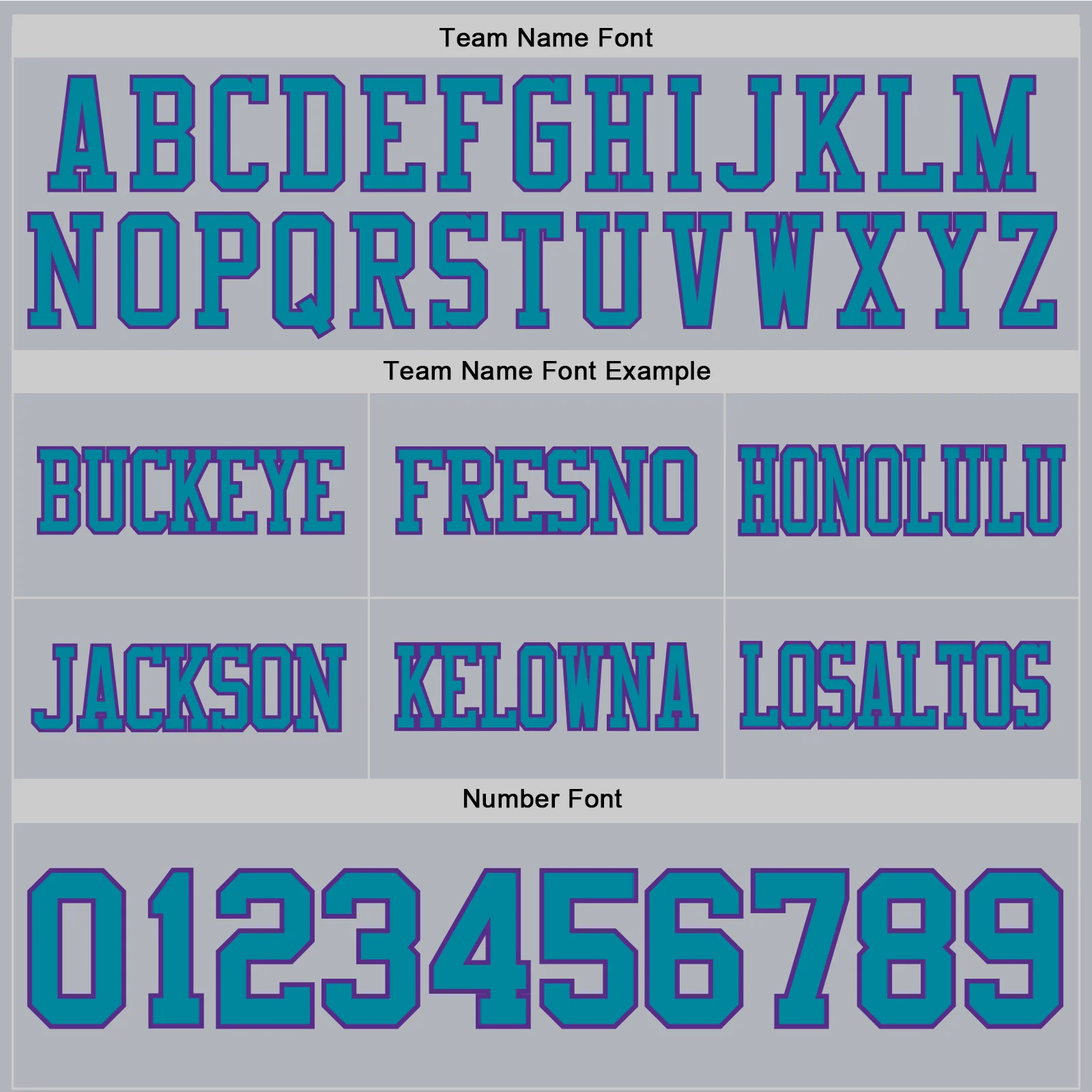 Custom Gray Teal-Purple Authentic Football Jersey - Image 4