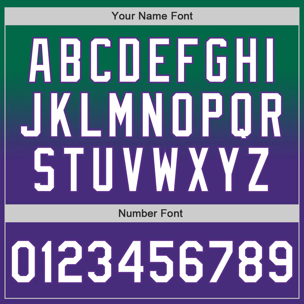 Custom Kelly Green White-Purple Authentic Fade Fashion Baseball Jersey - Image 5