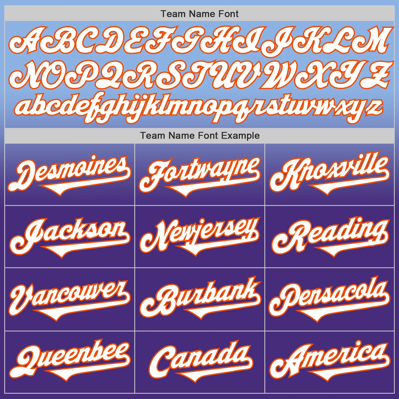 Custom Light Blue White Purple-Orange Authentic Fade Fashion Baseball Jersey - Image 4