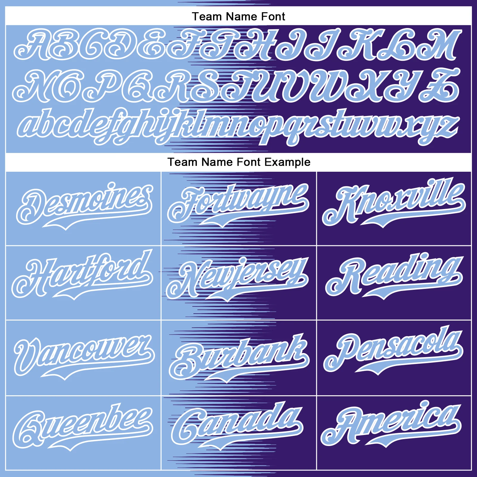 Custom Light Blue Purple-White Gradient Line Bomber Full-Snap Varsity Letterman Hoodie Jacket - Image 5