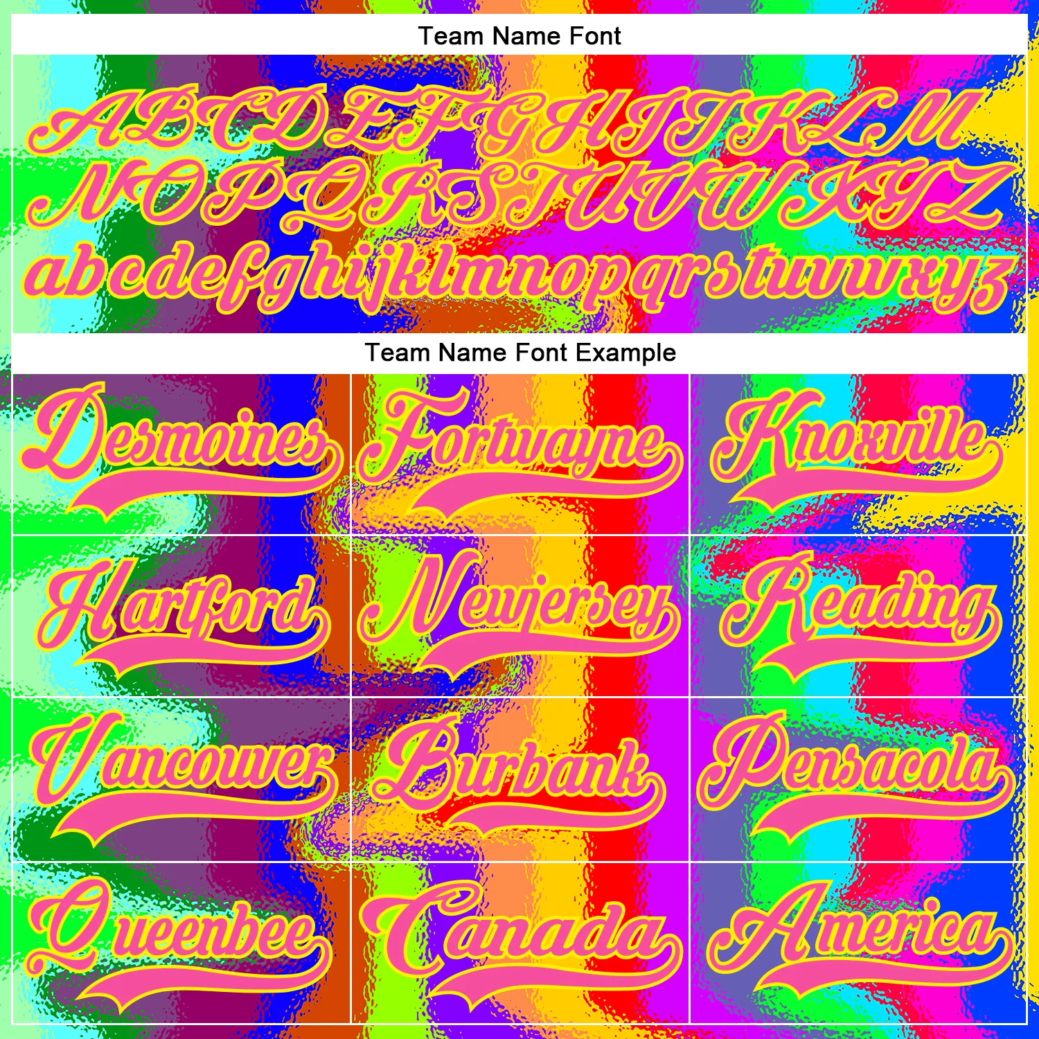 Custom Light Yellow Pink Purple Red-Green Trippy Psychedelic Neon Splash Hockey Lace Neck Jersey - Image 6