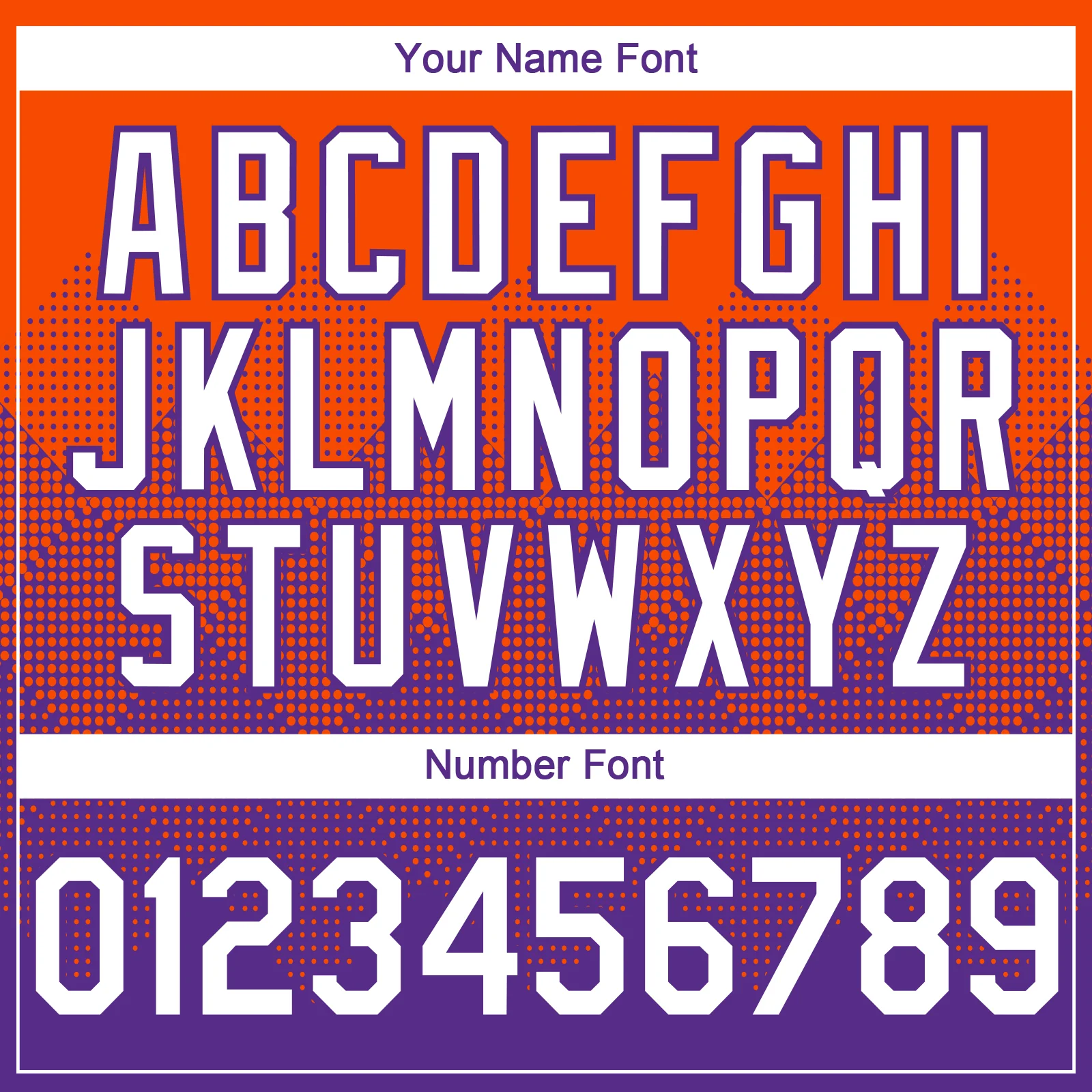 Custom Orange White-Purple 3D Gradient Square Shape Authentic Baseball Jersey - Image 5