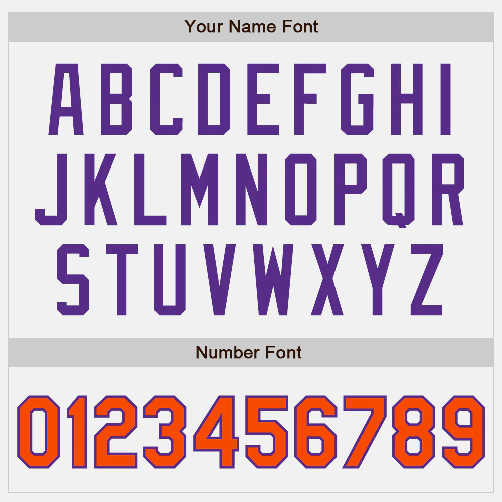 Custom White Orange-Purple Authentic Two Tone Baseball Jersey - Image 5