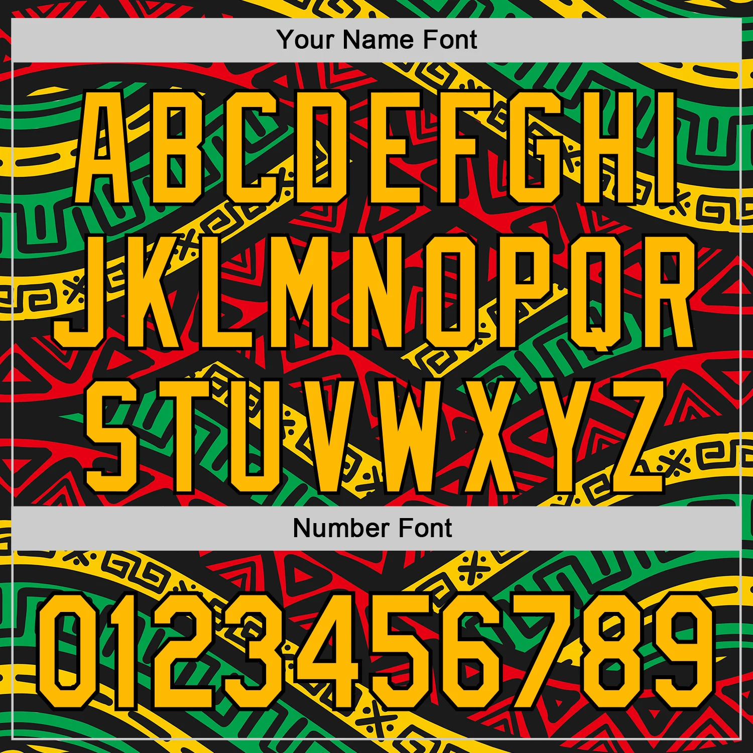 Custom Black Gold Red-Green 3D Pattern Design Black History Month African Ethnicity Style Abstract Geometric Authentic Baseball Jersey - Image 5