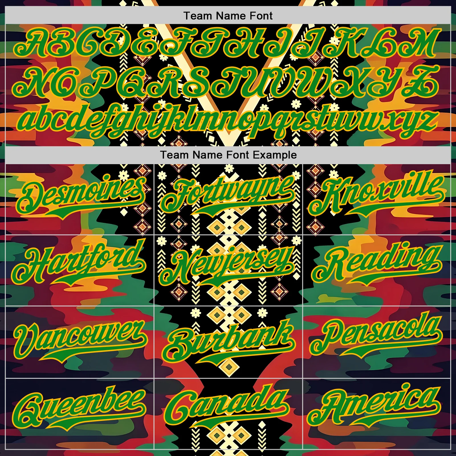 Custom Black Grass Green Red-Gold Black History Month Africa Tribal Authentic Baseball Jersey - Image 4