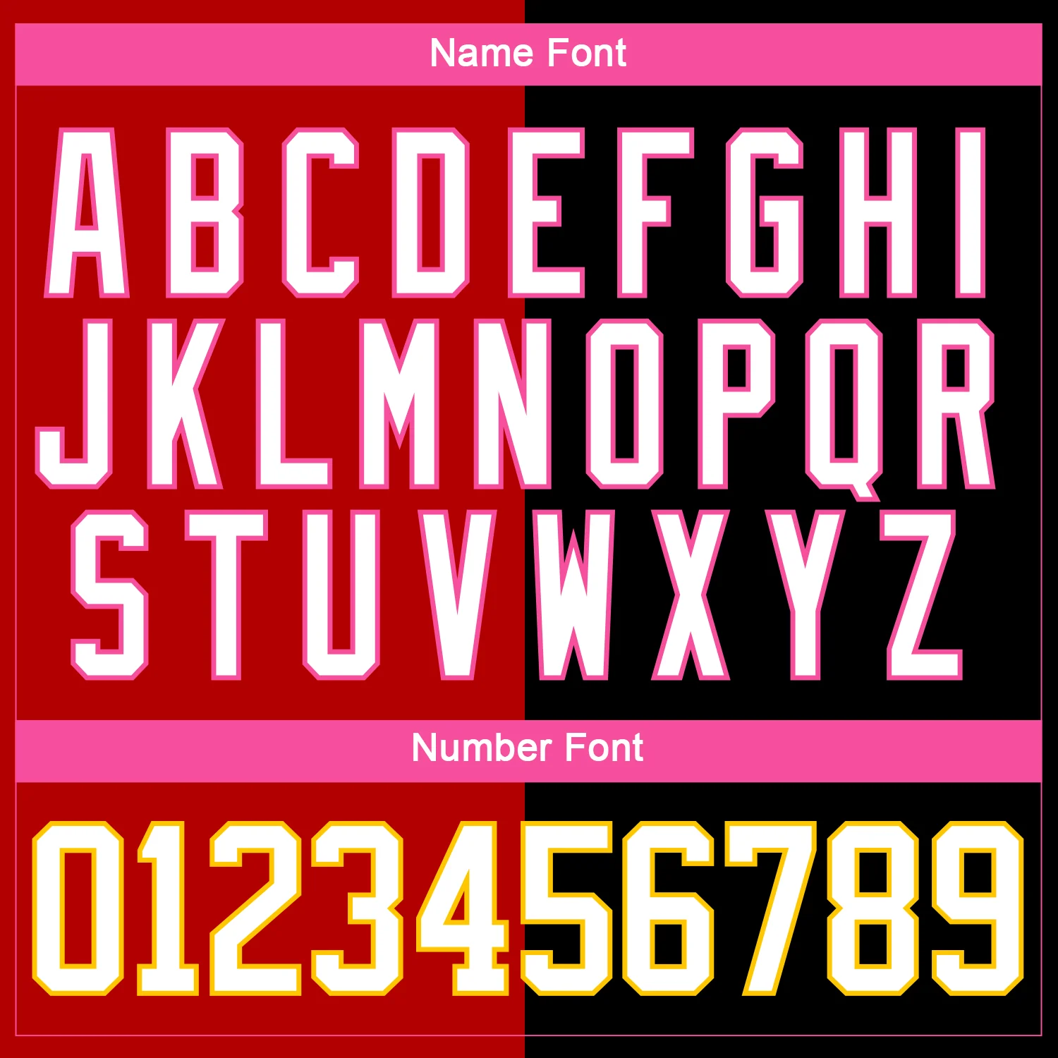 Custom Black White Red Pink-Yellow Split Fashion Hockey Lace Neck Jersey - Image 7