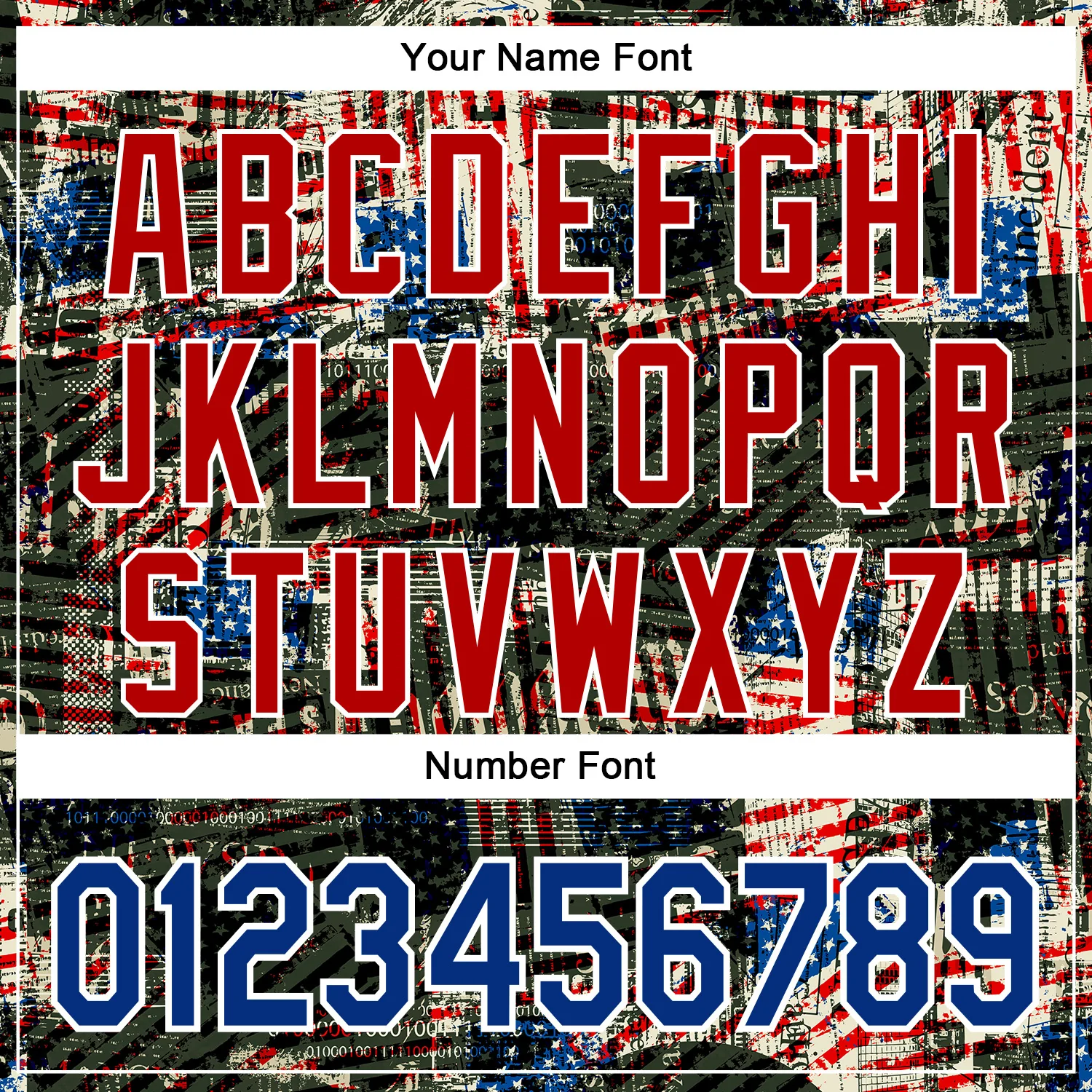 Custom Stitched Black Royal Red-White 3D American Flag Retro Distressed Grunge Sports Pullover Sweatshirt Hoodie - Image 4