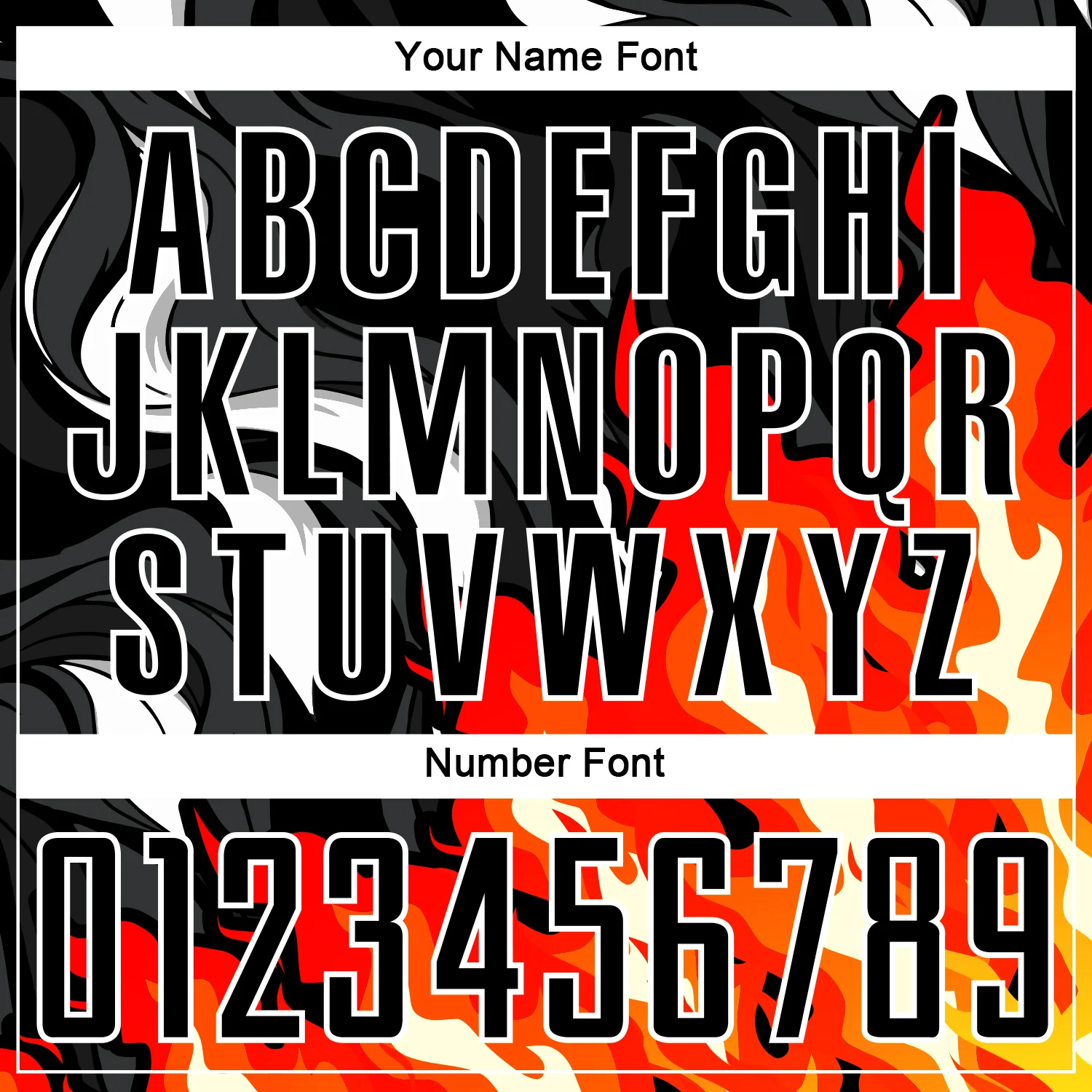 Custom Black Red-Orange Flame Sublimation Soccer Uniform Jersey - Image 6