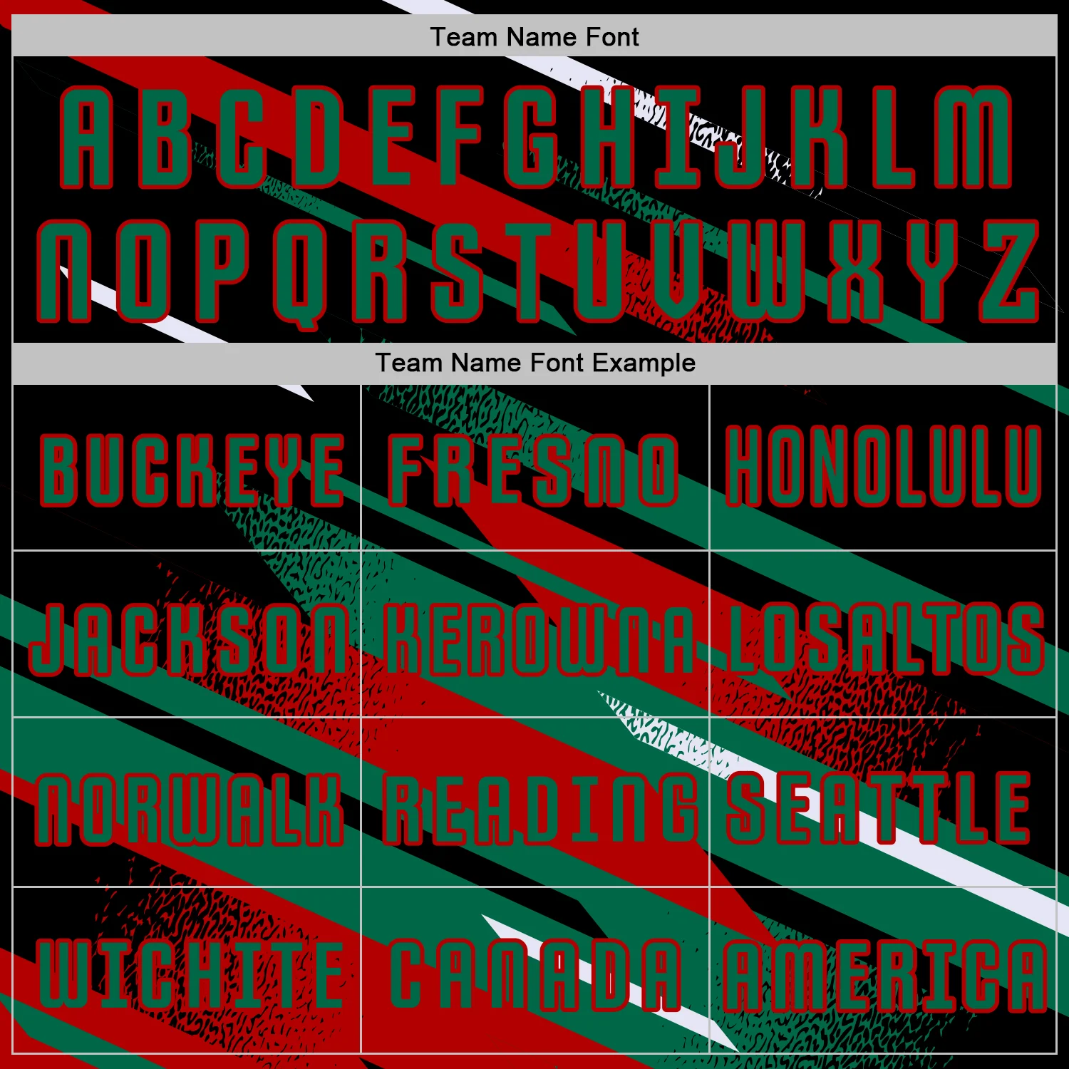 Custom Black Kelly Green Red-White Grunge Stripe And Grainy Sports Sublimation Soccer Uniform Jersey - Image 5