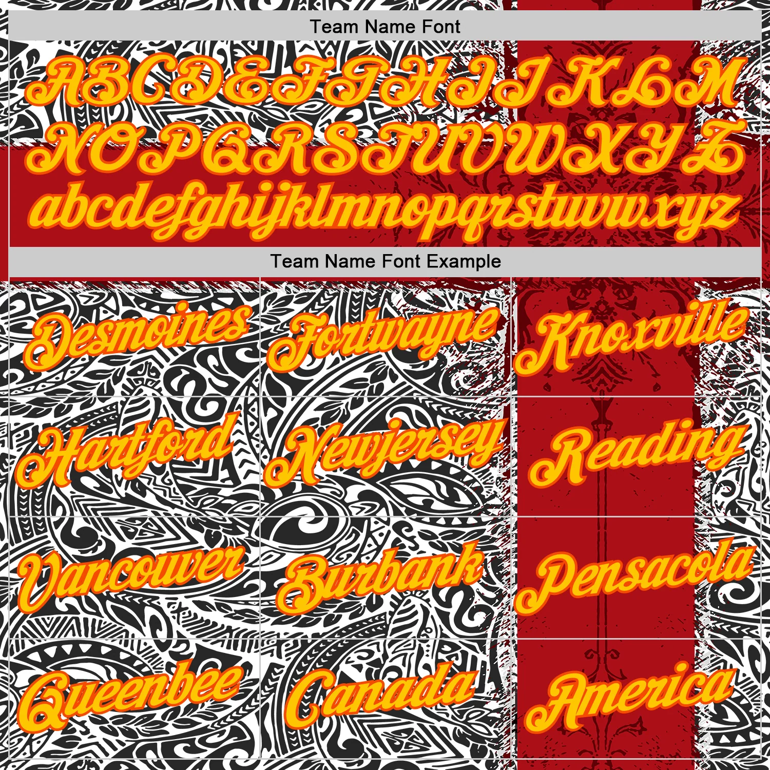 Custom Black Gold Red Orange-White England Polynesian Tribal Soccer Jersey Performance T-Shirt - Image 3