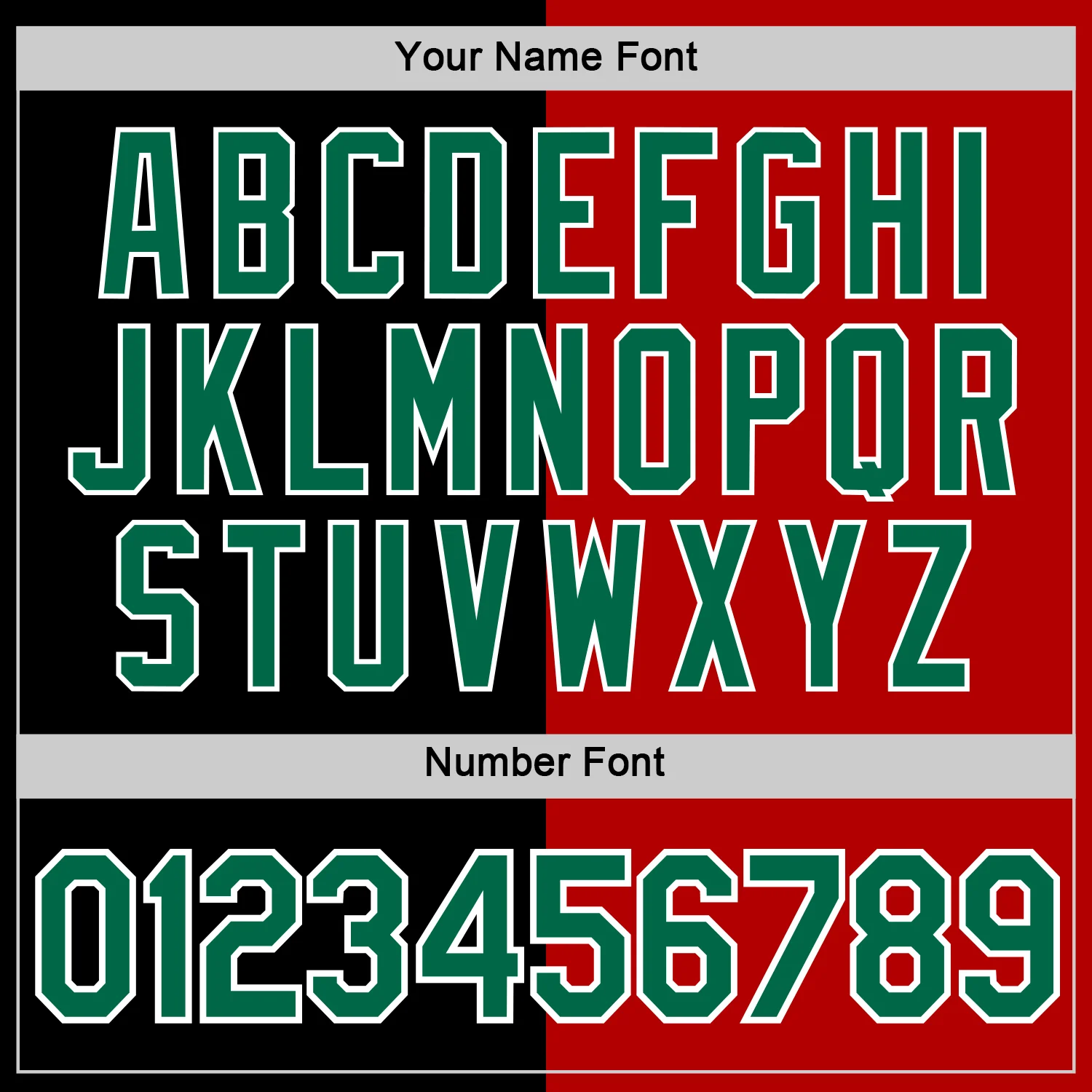 Custom Black Kelly Green-Red Split Fashion Performance T-Shirt - Image 4