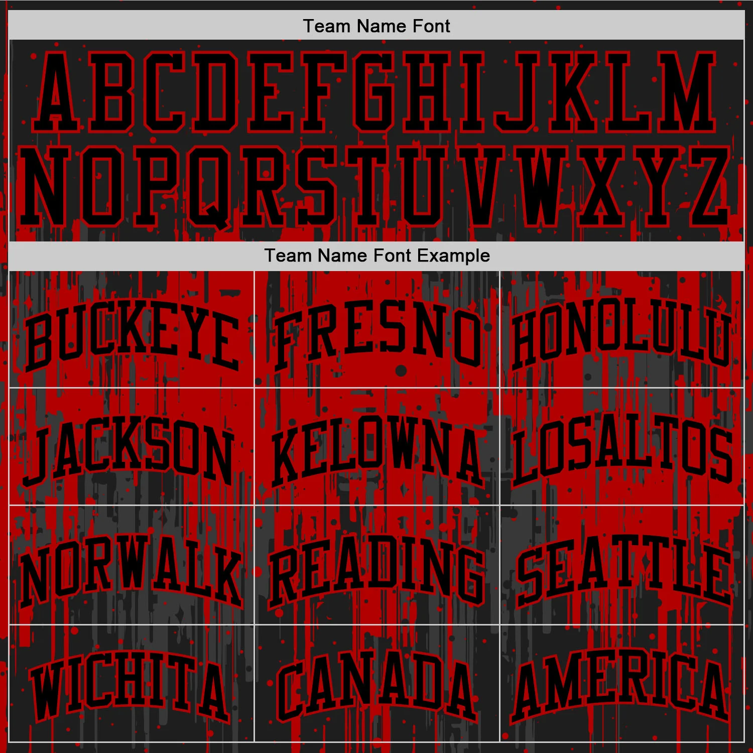 Custom Black Red Dripping Splatter Art Round Neck Sublimation Basketball Suit Jersey - Image 4