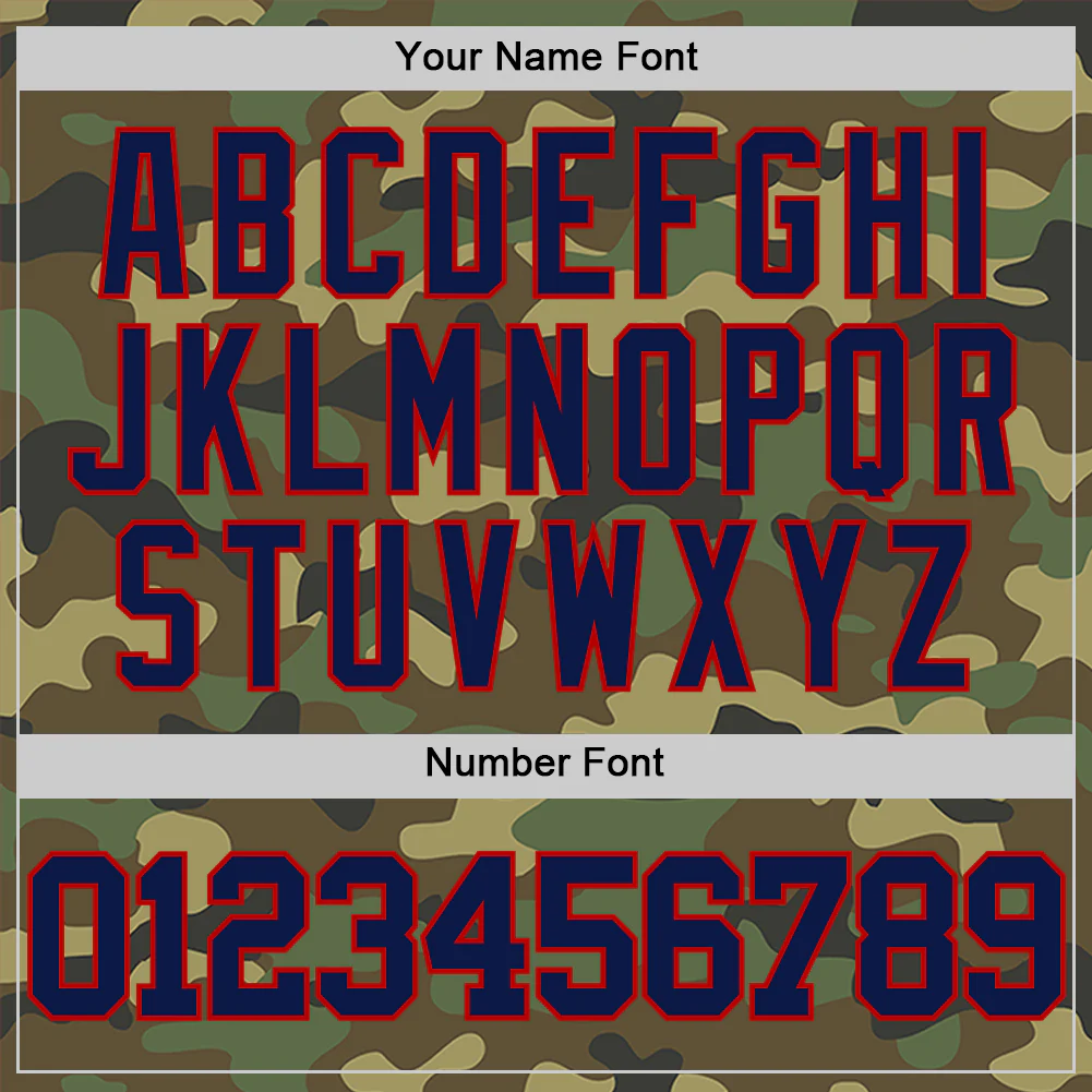 Custom Camo Navy-Red Authentic Salute To Service Basketball Jersey - Image 4