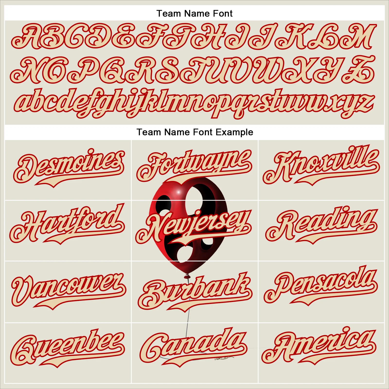 Custom Cream City Cream-Red 3D Marcel Caram Leaked Ballon Authentic Baseball Jersey - Image 4