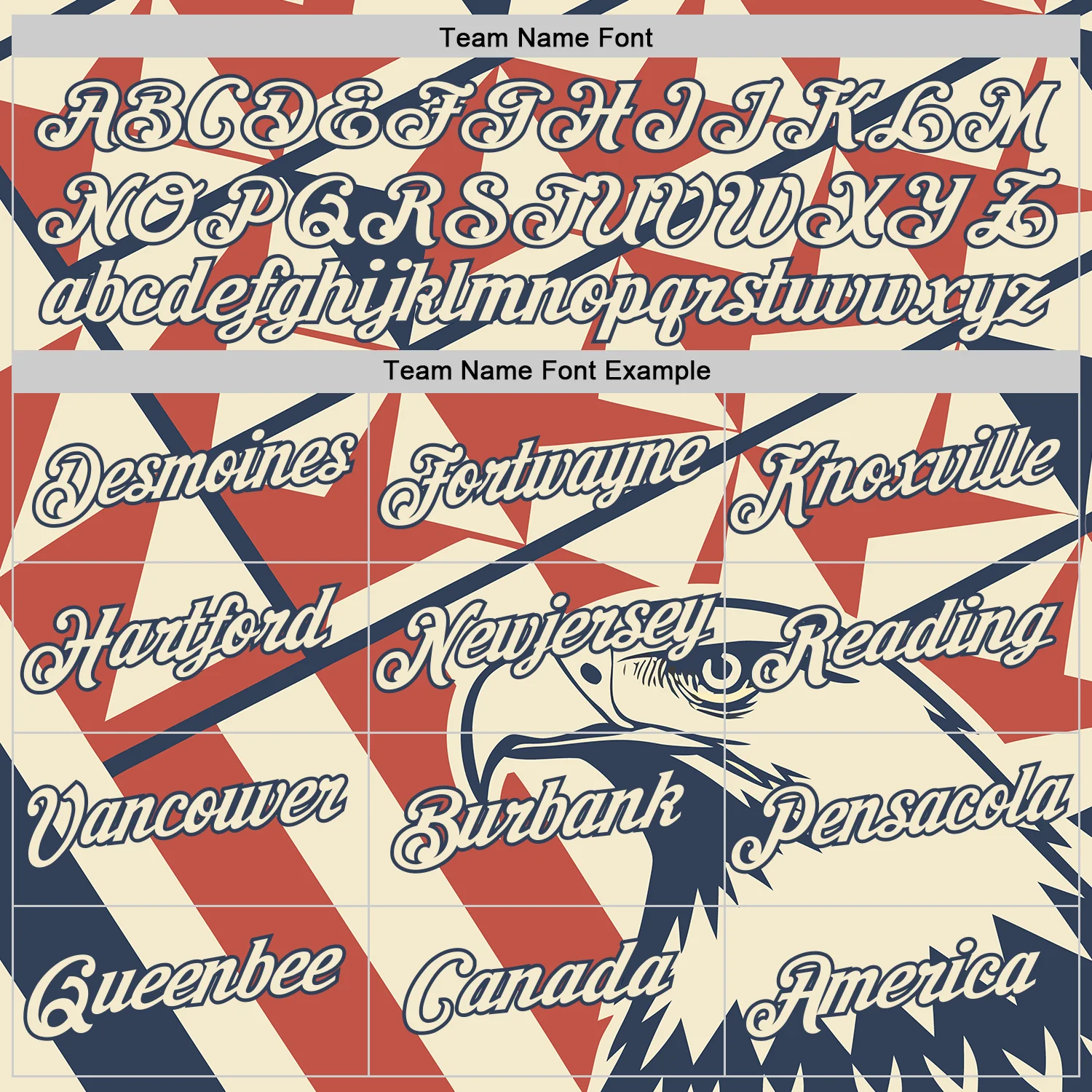 Custom Cream Red-Blue USA Flag Eagle And Star Soccer Jersey Performance T-Shirt - Image 3
