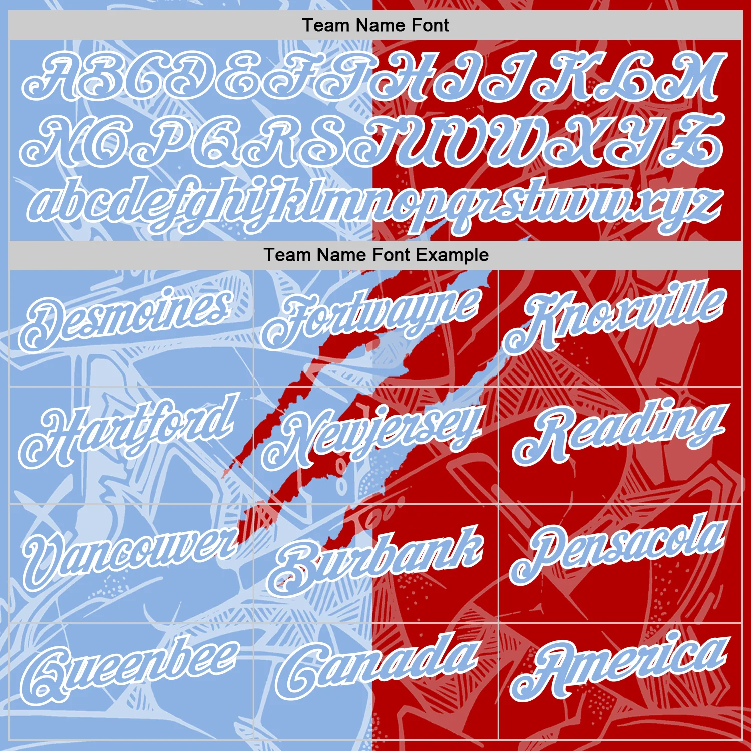 Custom Graffiti Pattern Light Blue Red-White 3D Scratch Performance Polo Shirt - Image 4