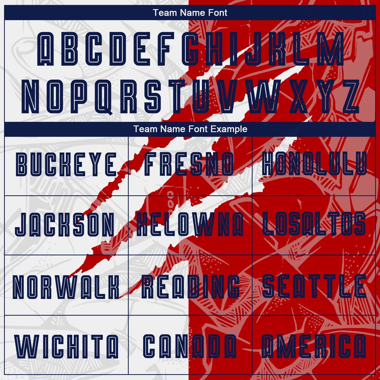 Custom Graffiti Pattern Navy-Red USA Scratch Sublimation Soccer Uniform Jersey - Image 5