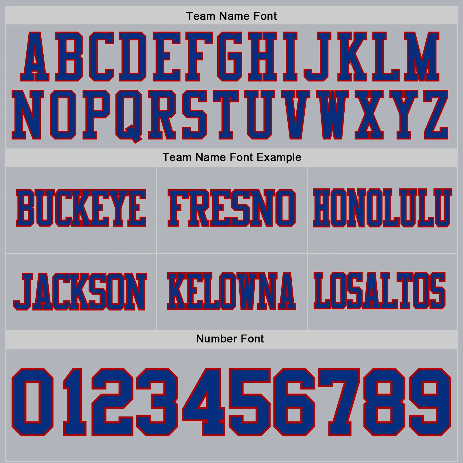 Custom Gray Royal-Red Authentic Football Jersey - Image 4