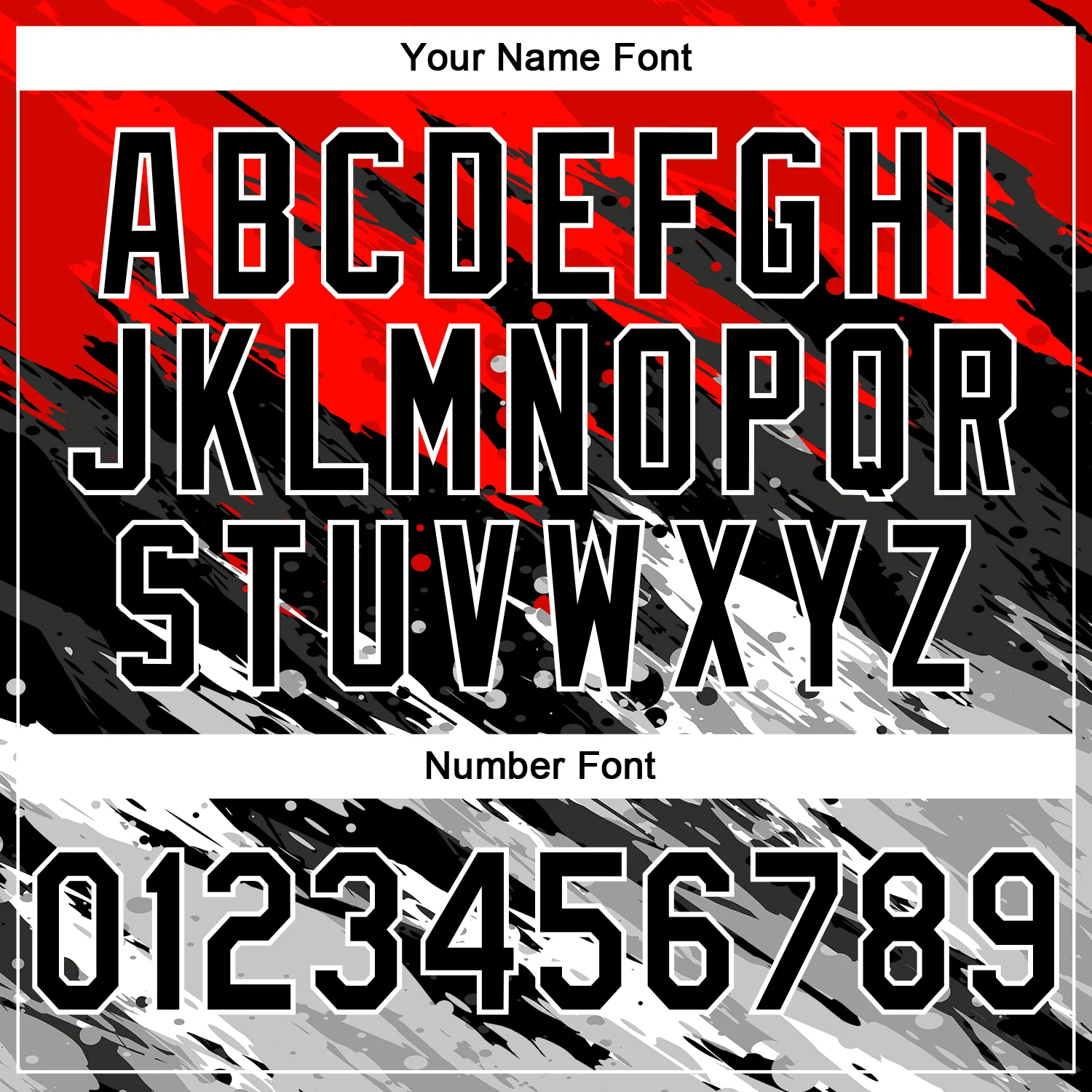 Custom Stitched Black Red-White 3D Pattern Design Splash Sports Pullover Sweatshirt Hoodie - Image 4