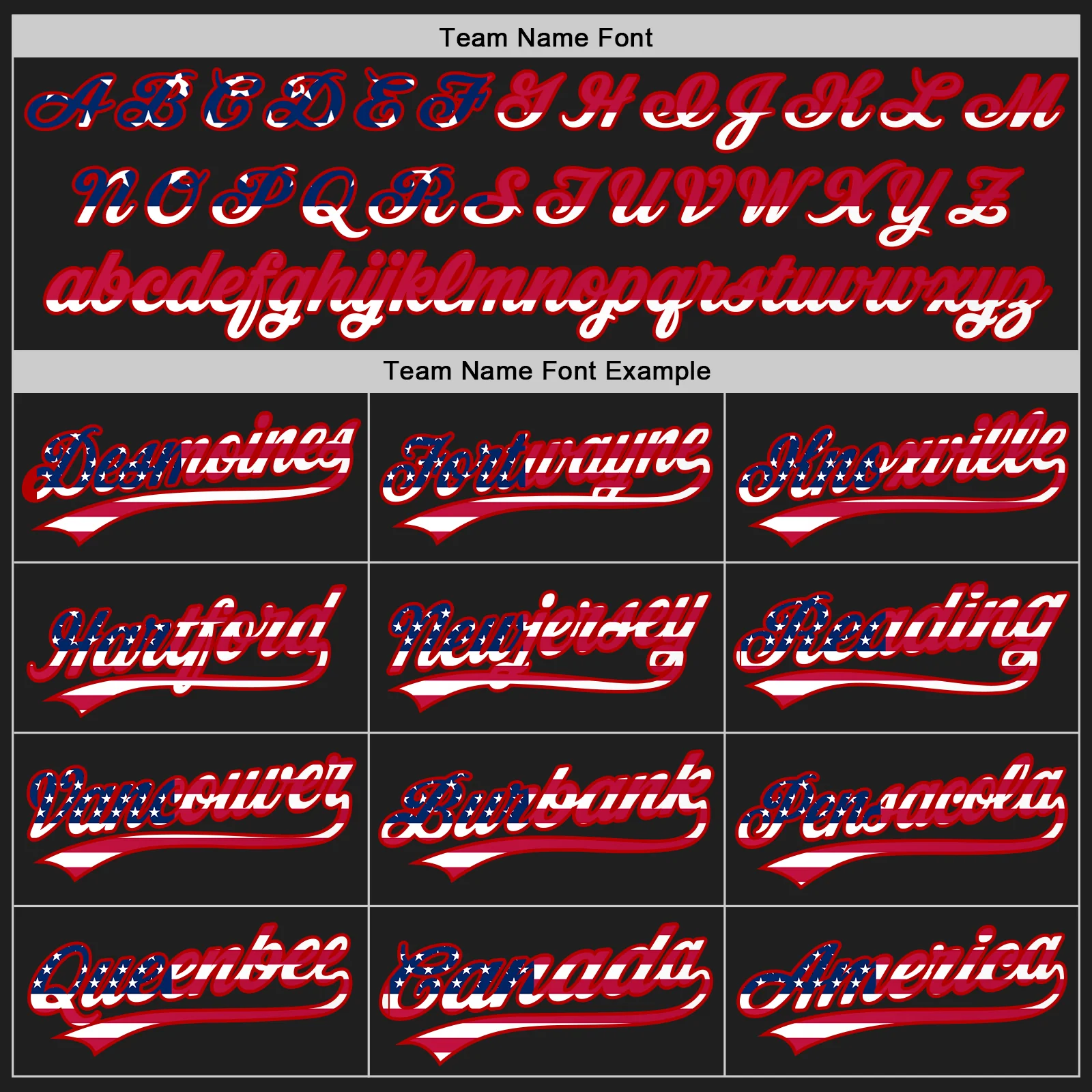 Custom Stitched Black USA Flag-Red Baseball Pullover Sweatshirt Hoodie - Image 3