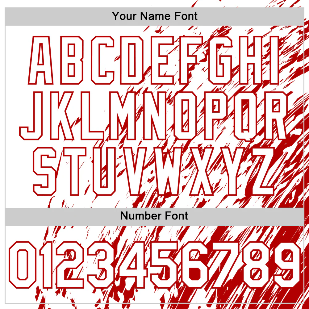 Custom White White-Red 3D Pattern Design Bomber Full-Snap Varsity Letterman Hoodie Jacket - Image 6