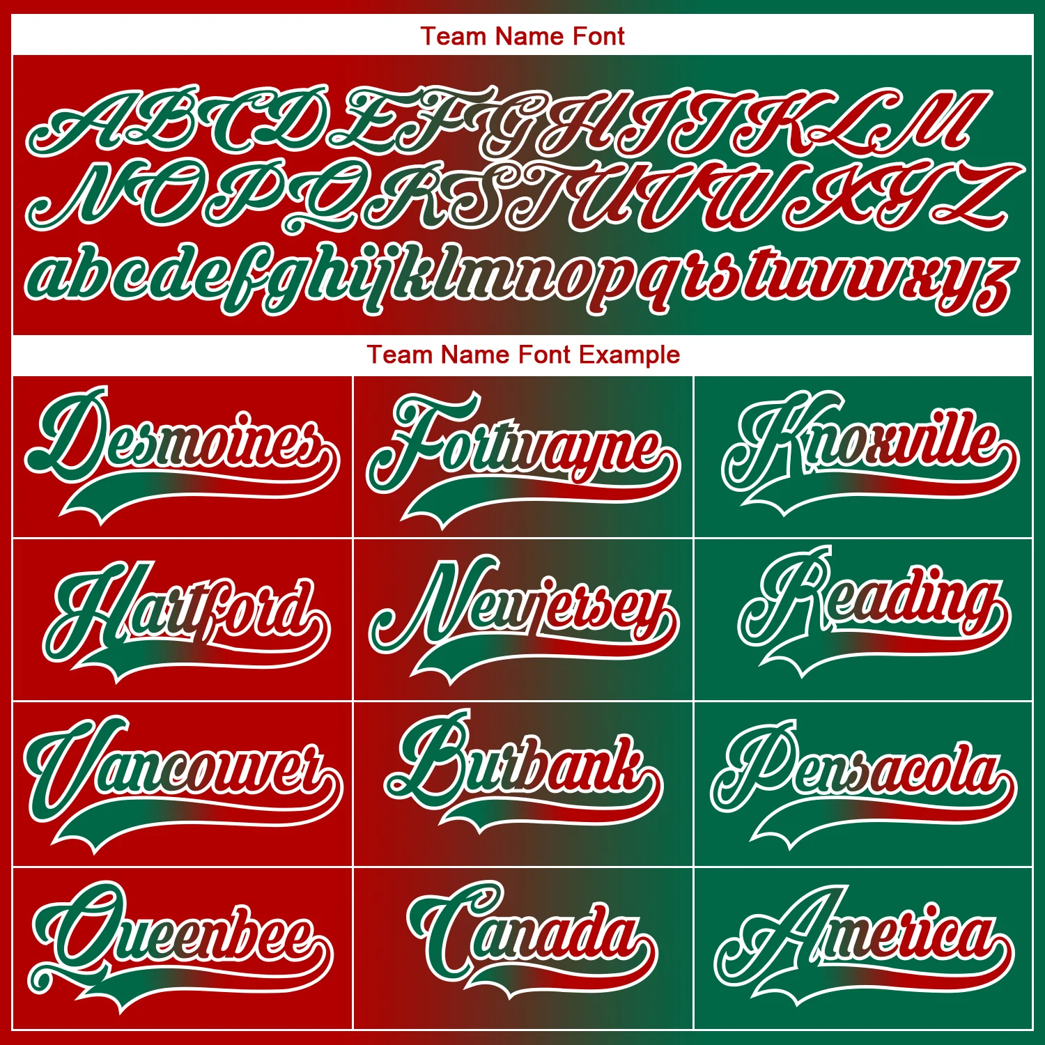 Custom Kelly Green Red-White Gradient Fashion Hockey Lace Neck Jersey - Image 6