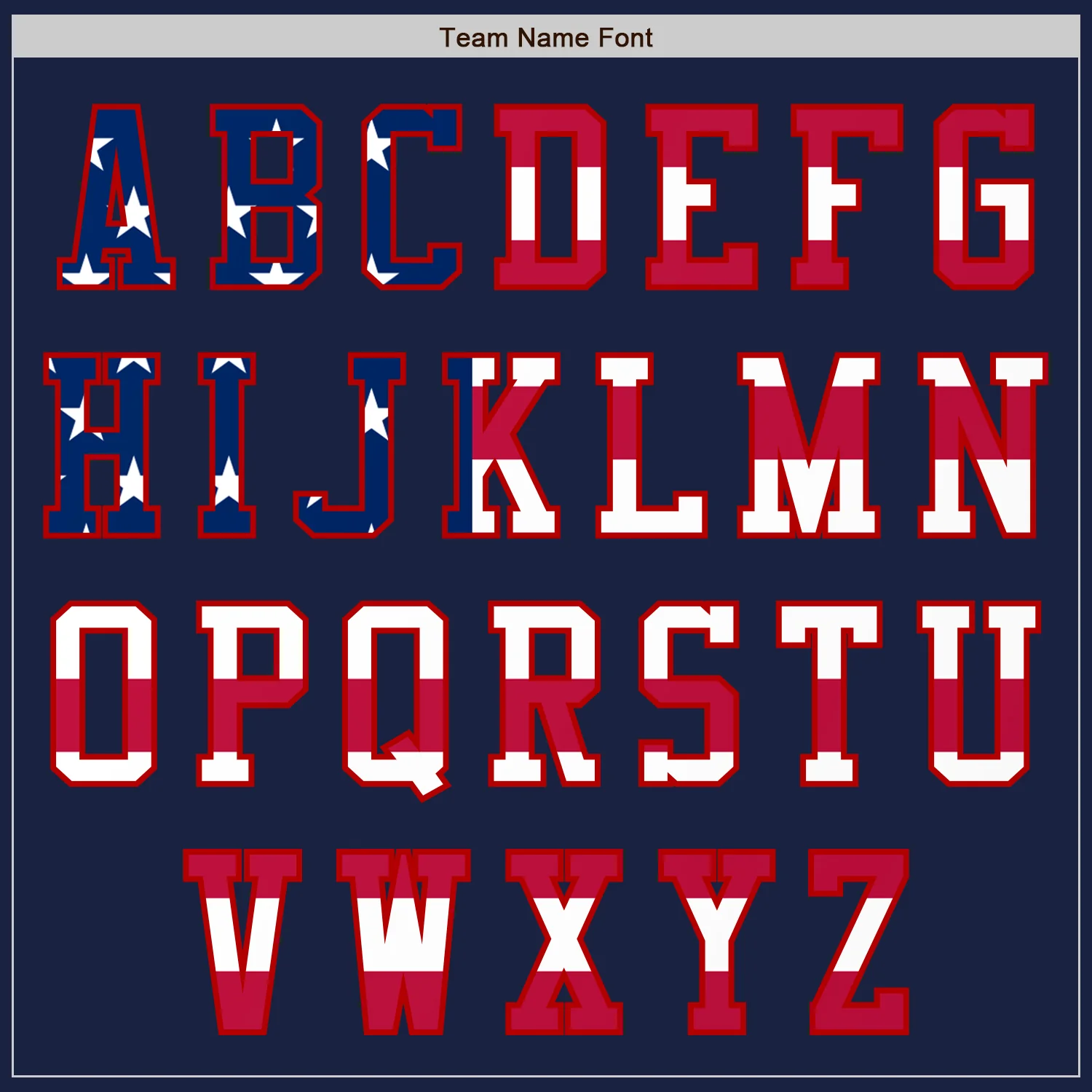 Custom Navy USA Flag-Red Authentic Baseball Jersey - Image 3