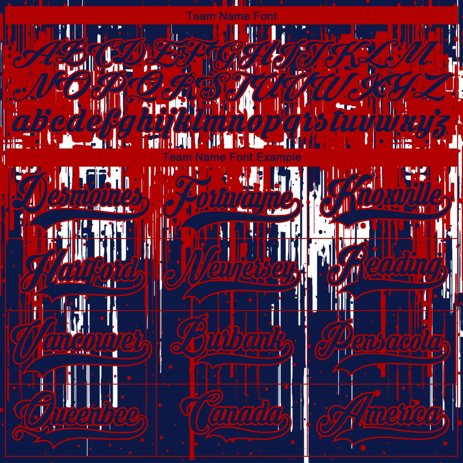 Custom Navy Red-White Dripping Splatter Pattern Hockey Lace Neck Jersey - Image 6