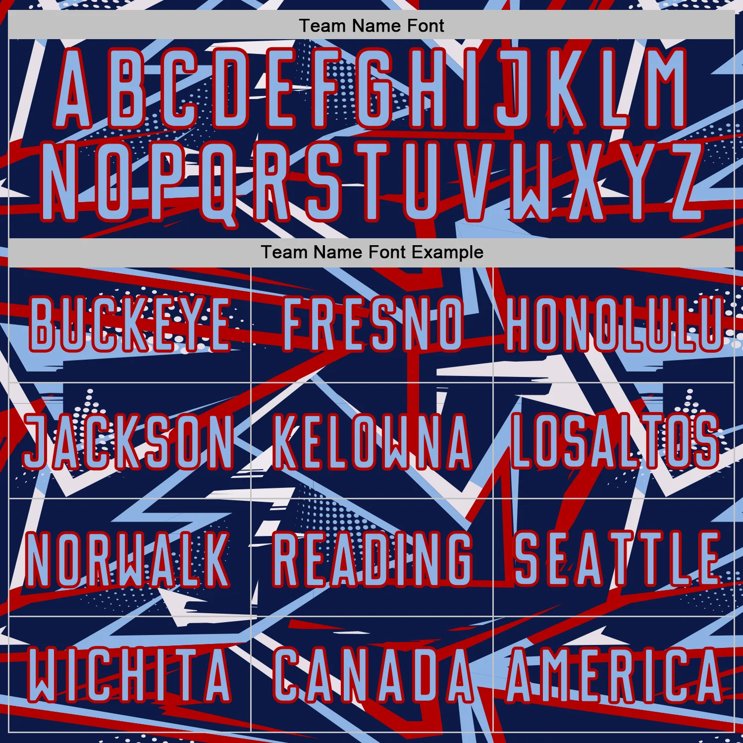 Custom Navy Light Blue Red-White Abstract Geometric Stripes Sports Sublimation Soccer Uniform Jersey - Image 5