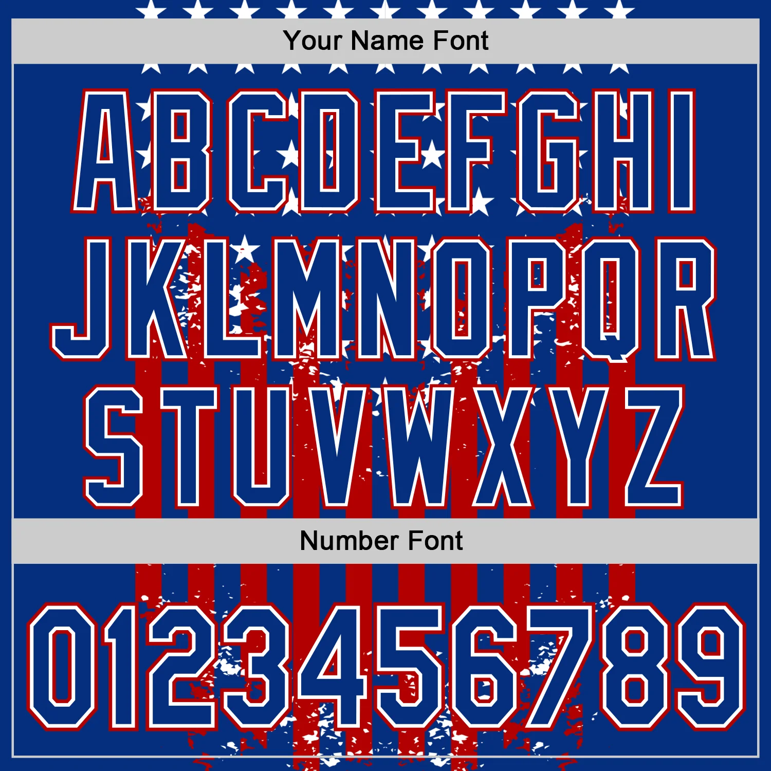 Custom Royal Red-White 3D Retro American Flag Authentic Baseball Jersey - Image 5