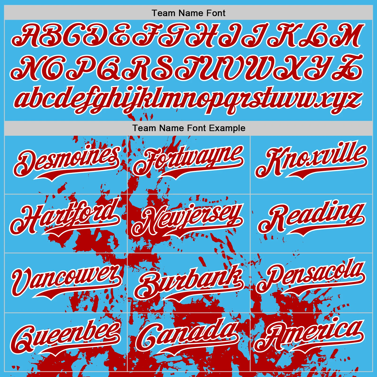 Custom Sky Blue White-Red Splash Art 3D Pattern Design Bomber Full-Snap Varsity Letterman Hoodie Jacket - Image 5