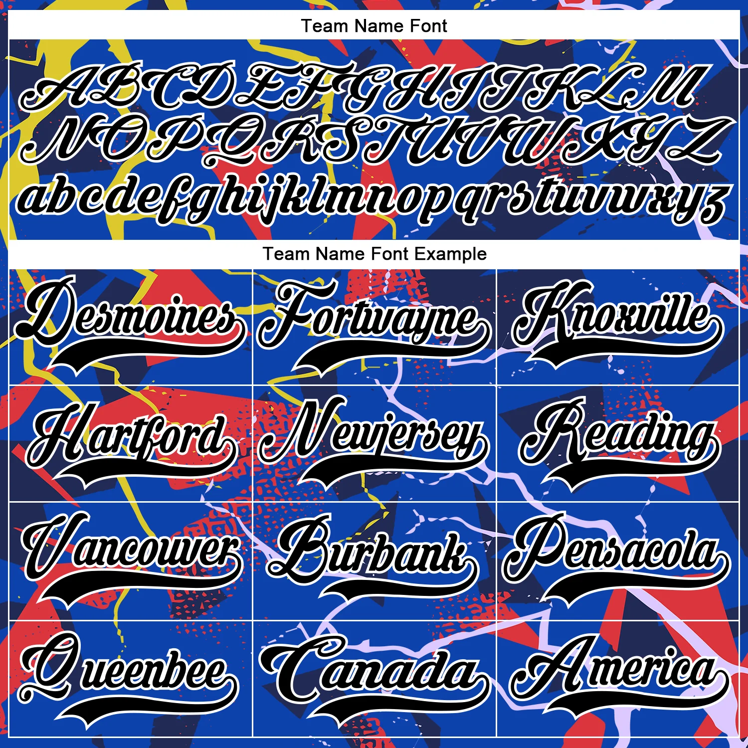 Custom Thunder Blue Black Red Yellow-White Lightning Hockey Lace Neck Jersey - Image 6