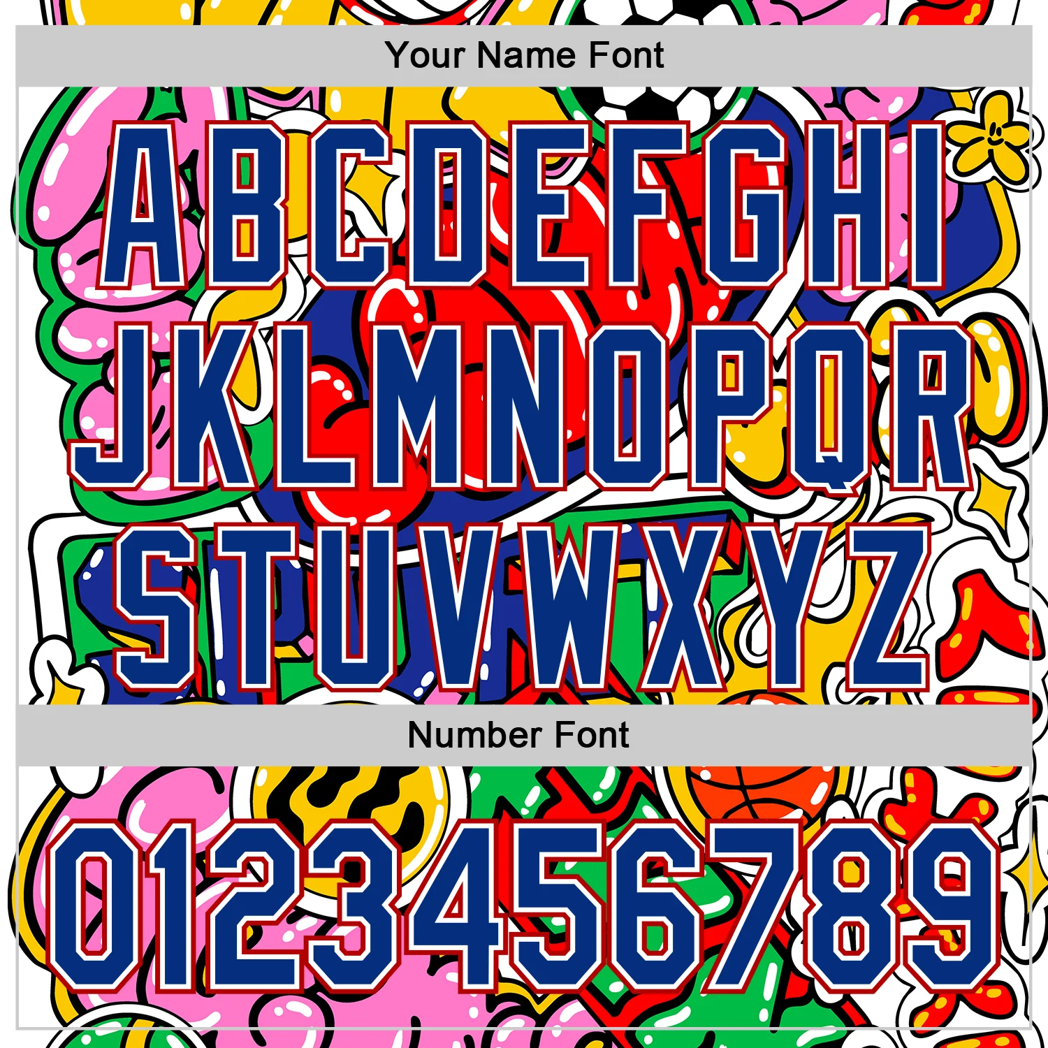 Custom White Royal-Red 3D Alexandra Ramirez Seoul Sport Sticker Street Art Authentic Baseball Jersey - Image 5